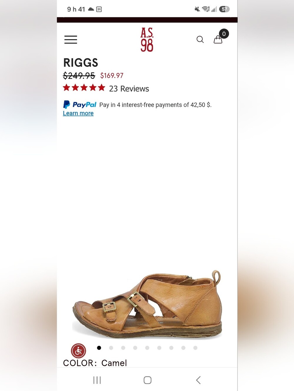 Pink AS98 Sandals - Picture 5 of 5